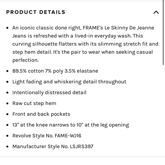 Frame Denim Le Skinny De Jeanne Jean in Woodbine - Picture 5 of 8